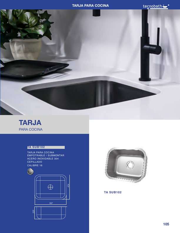 Tarja Para Cocina SUB102