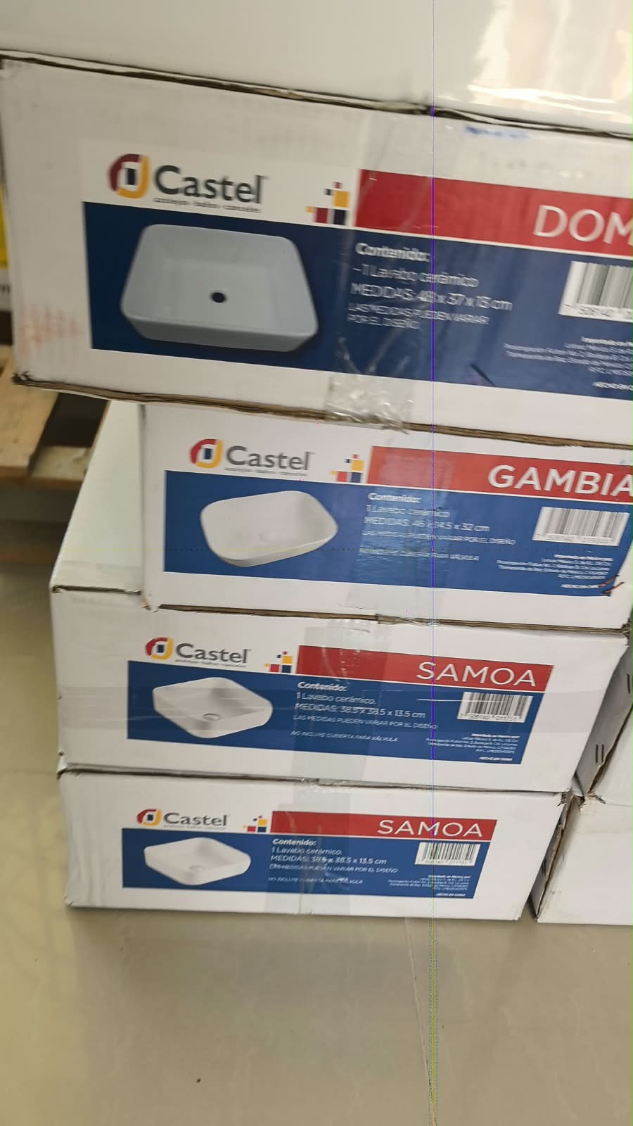 Lavabos Castel Domus, Gambia y Samoa disponible en tienda